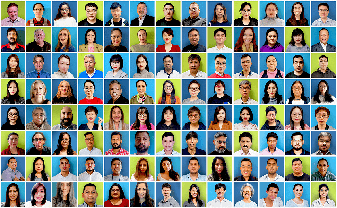Brouwer Logistics Services team headshots mosaic